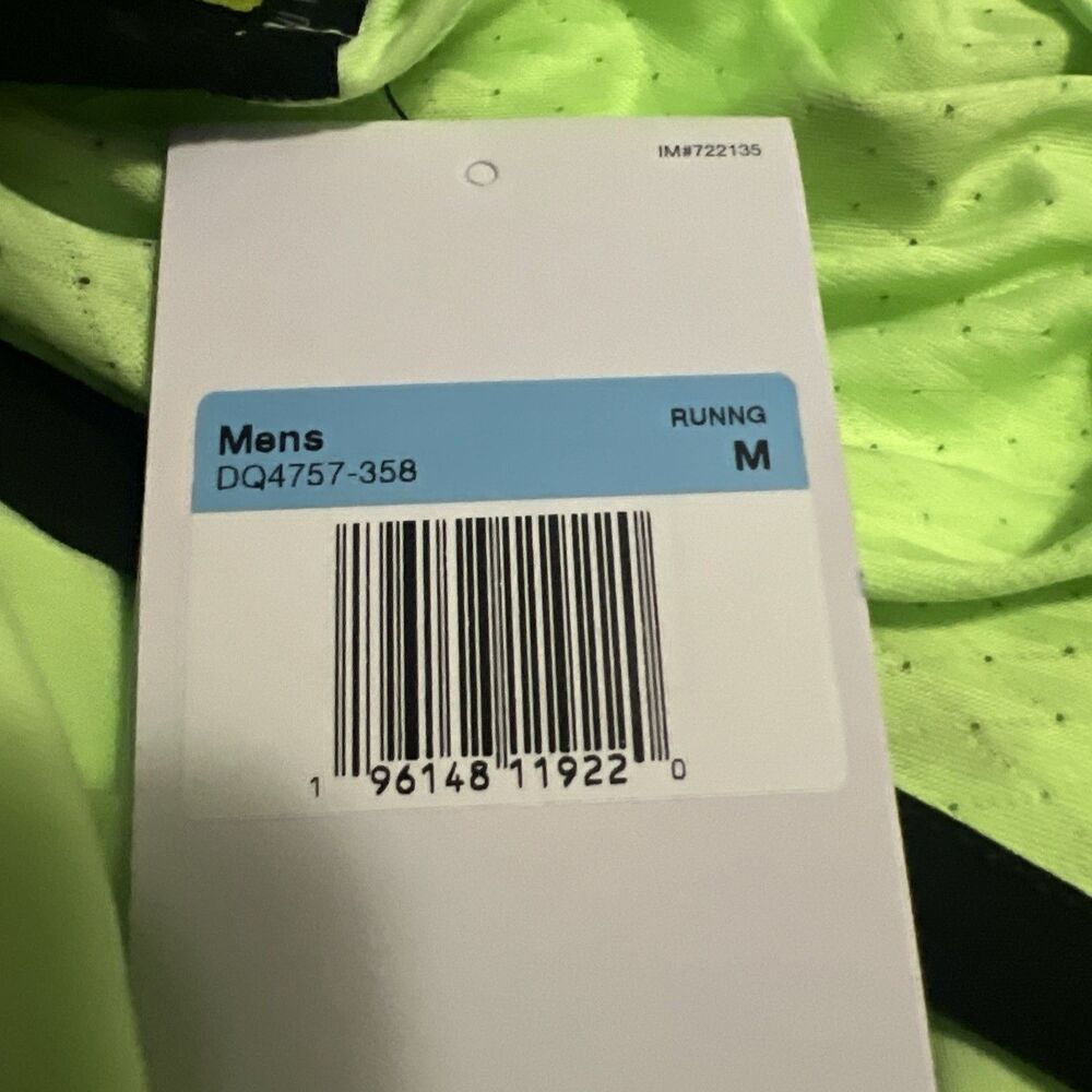 Medium Nike Dri-FIT Division Rise 365 Running Top - DQ4757-358 Neon Green - Picture 3 of 7